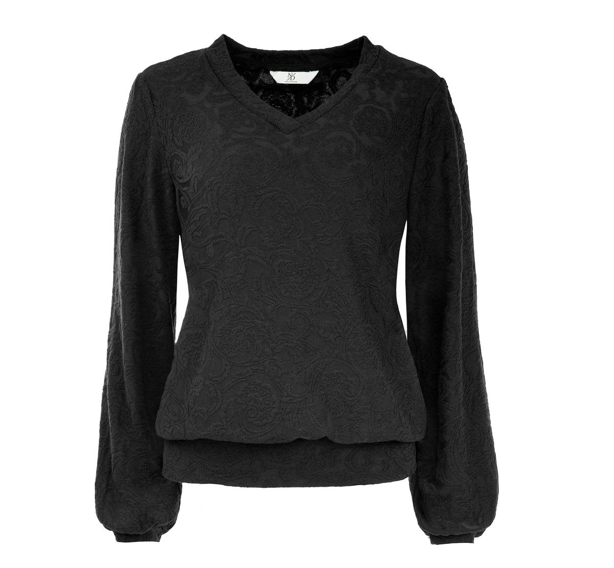 Veraya LS Textured Jacquard | Black
