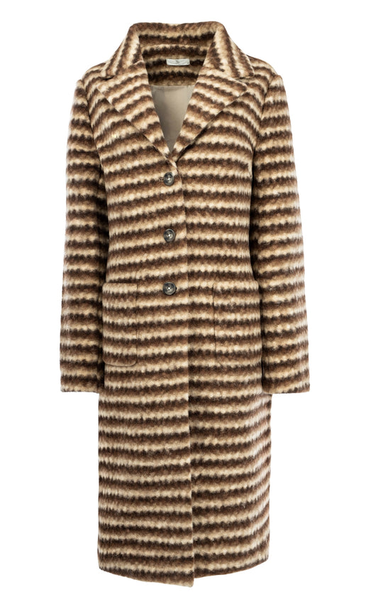 Jas Kana LS-RMJ Downtown Brown Zigzag Brushed Woven | Downtown Brown