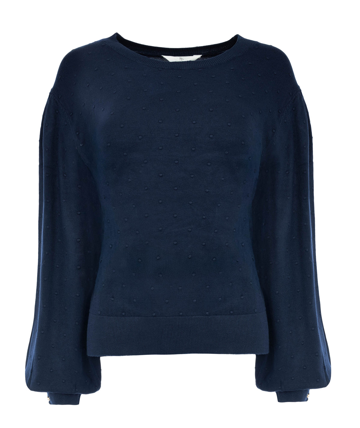 Trui Berle LS-RMB Brei | Marine