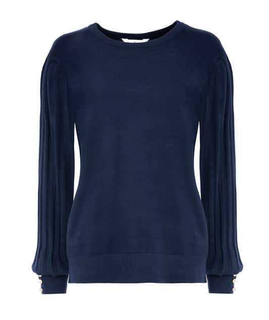 Trui Vaset LS-RMB Brei | Marine