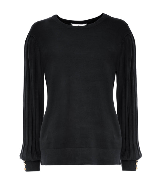 Trui Vaset LS-RMB Brei | Black