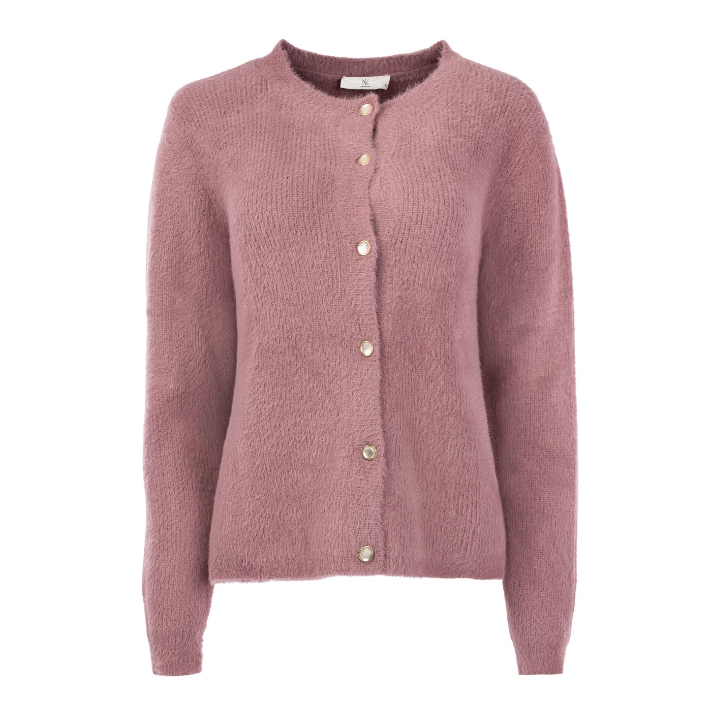 Vest Delta LS-RMJ Furry Knit | Nostalgia Rose