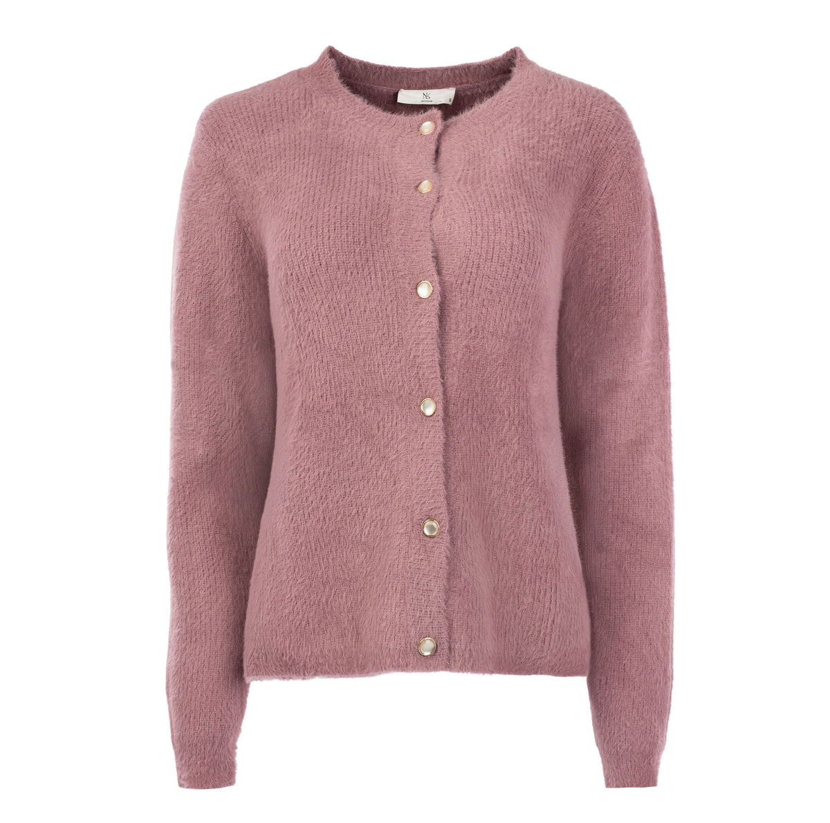 Vest Delta LS-RMJ Furry Knit | Nostalgia Rose