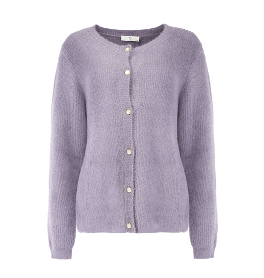 Vest Delta LS-RMJ Furry Knit | Loom Lilac