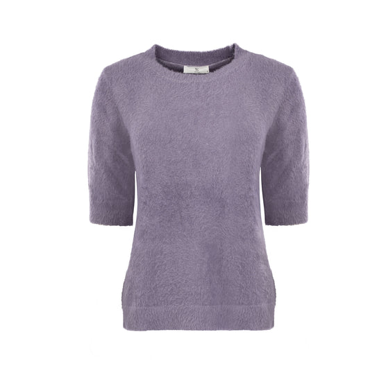 Trui Victoria 1/2 SS-RMJ Furry Knit | Loom Lilac