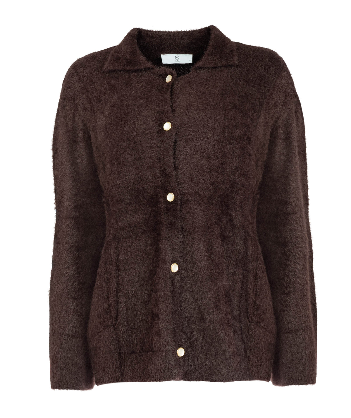 Halton 7/8 SS-RMJ Furry Knit | Ganache Brown