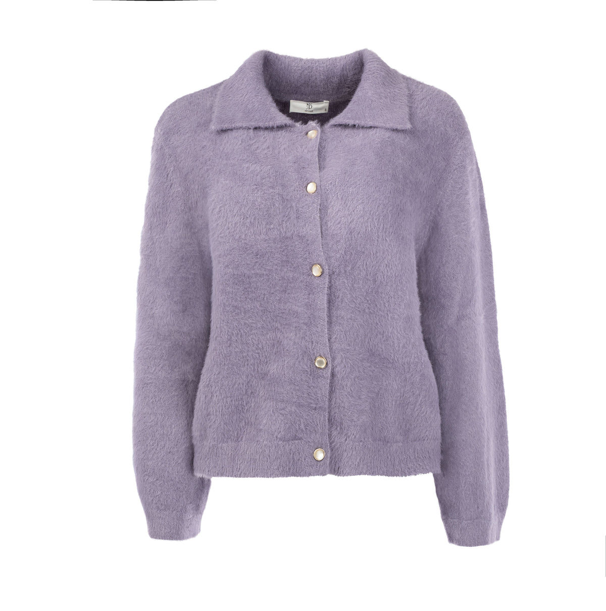 Vest Halton 7/8 SS-RMJ Furry Knit | Loom Lilac