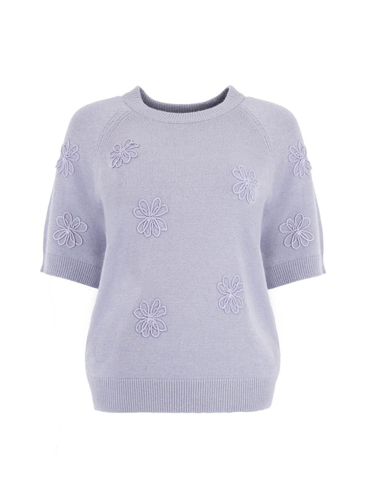 Trui Main 1/2 SS-RMB Design Brei | Loom Lilac