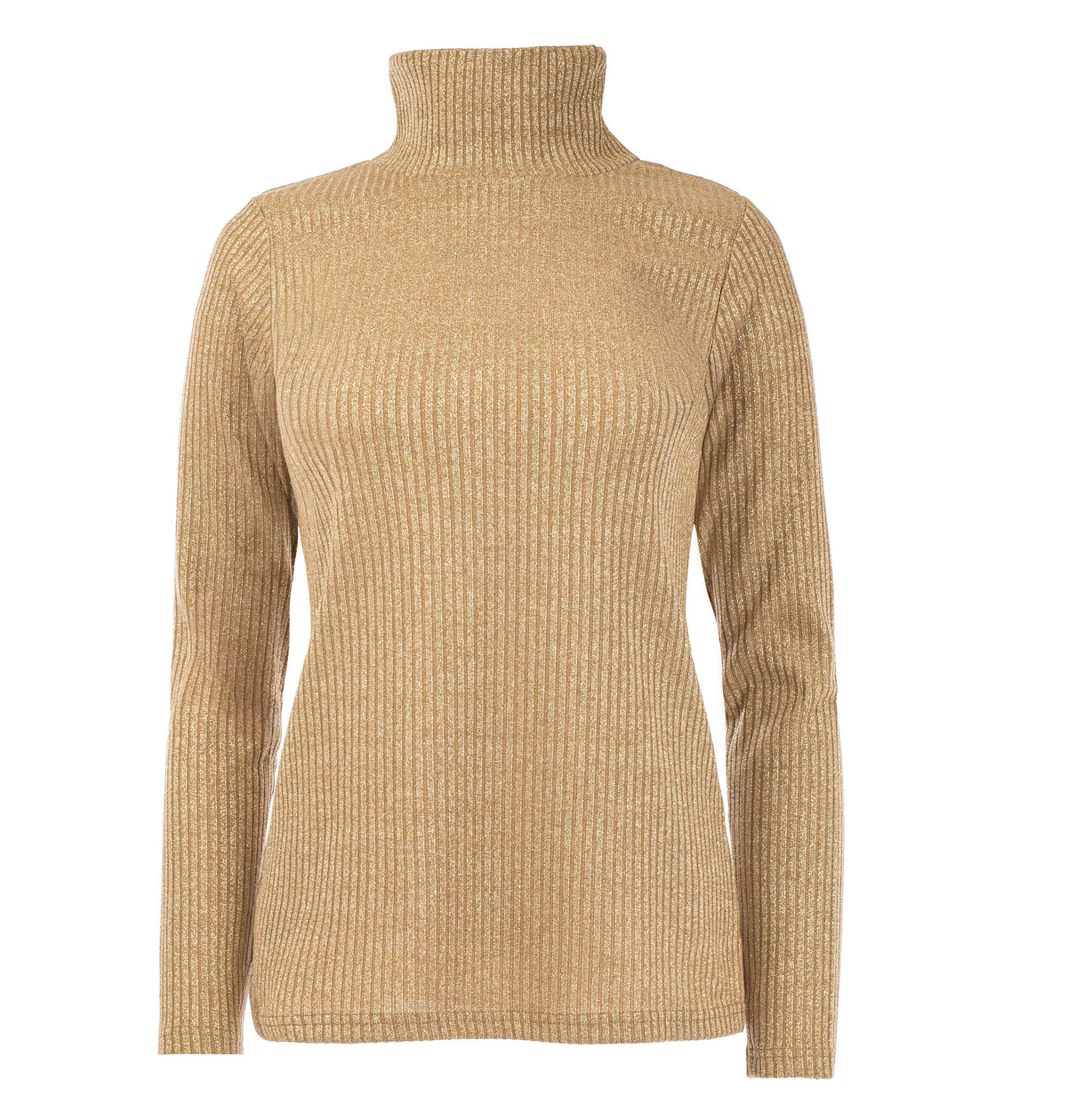 Trui Flat LS-67 Rib Tricot Knit Lurex | Gold