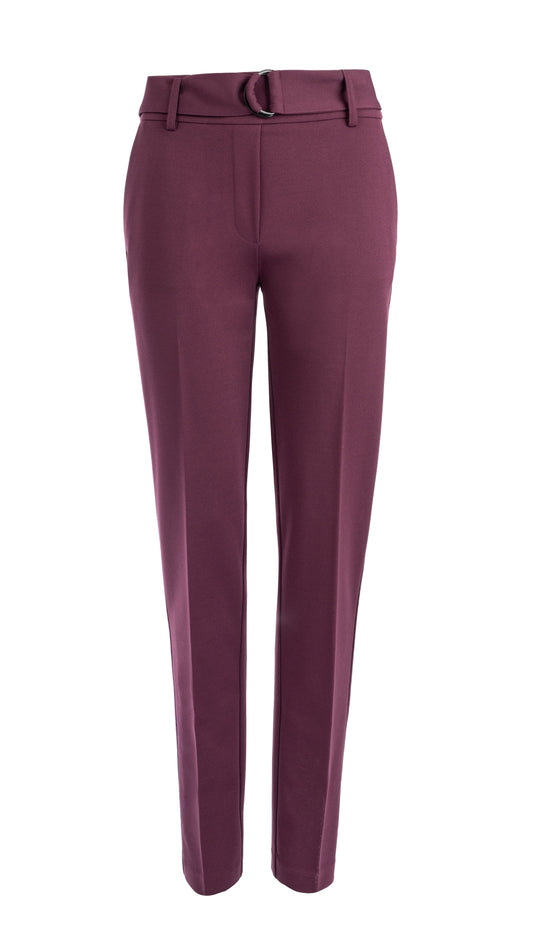 Jillian-RMB Crepe Woven/Elastan | Grape Wine