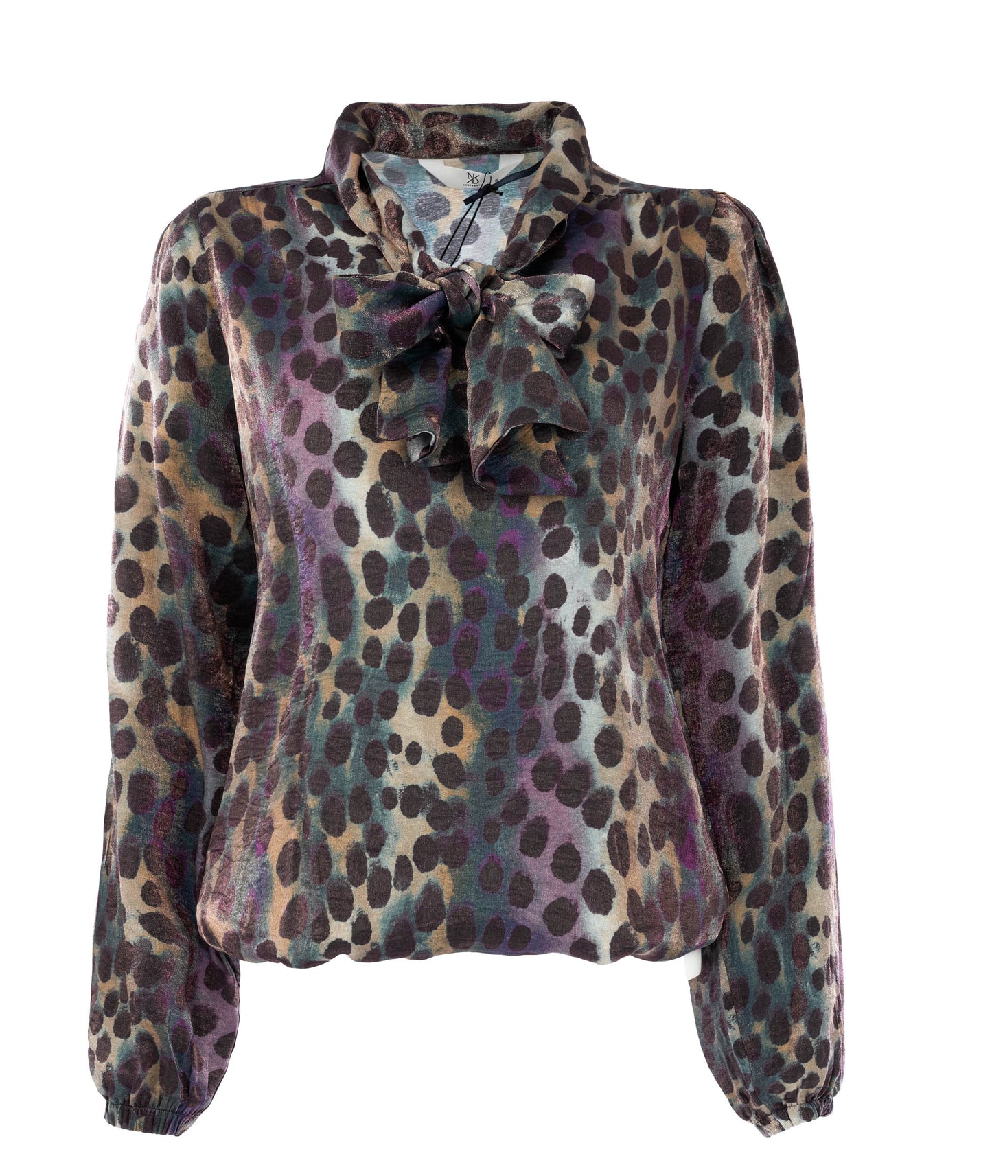 Top Merina LS-WB Colored Animal Spot Print Woven | Colored