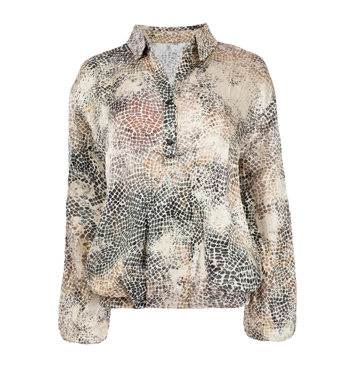 Top Lyme LS-WPF Whisper Beige Organic Scale Shiny Woven | Whisper Beige