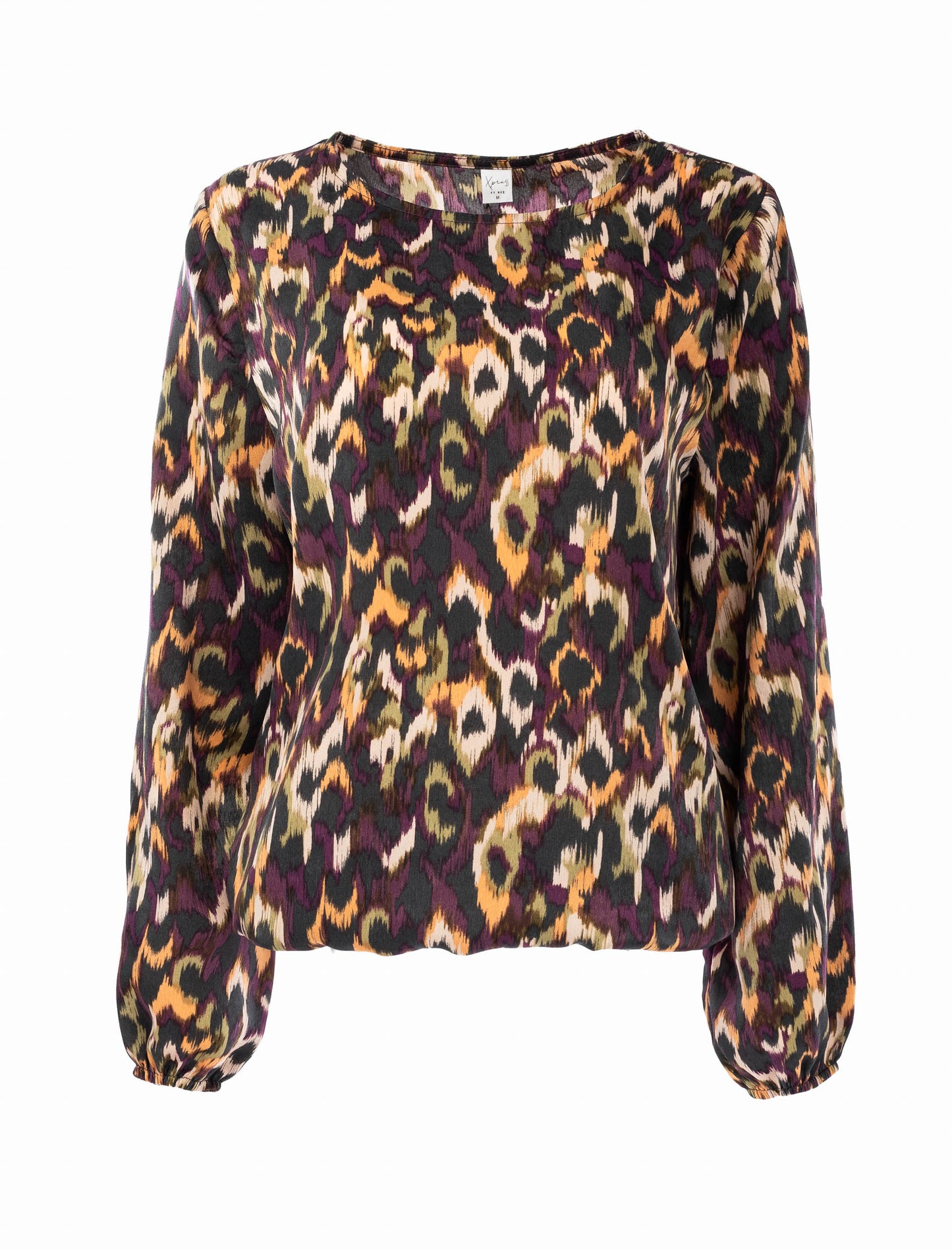 Top Delina LS Bordeaux Camouflage Woven | Bordeaux