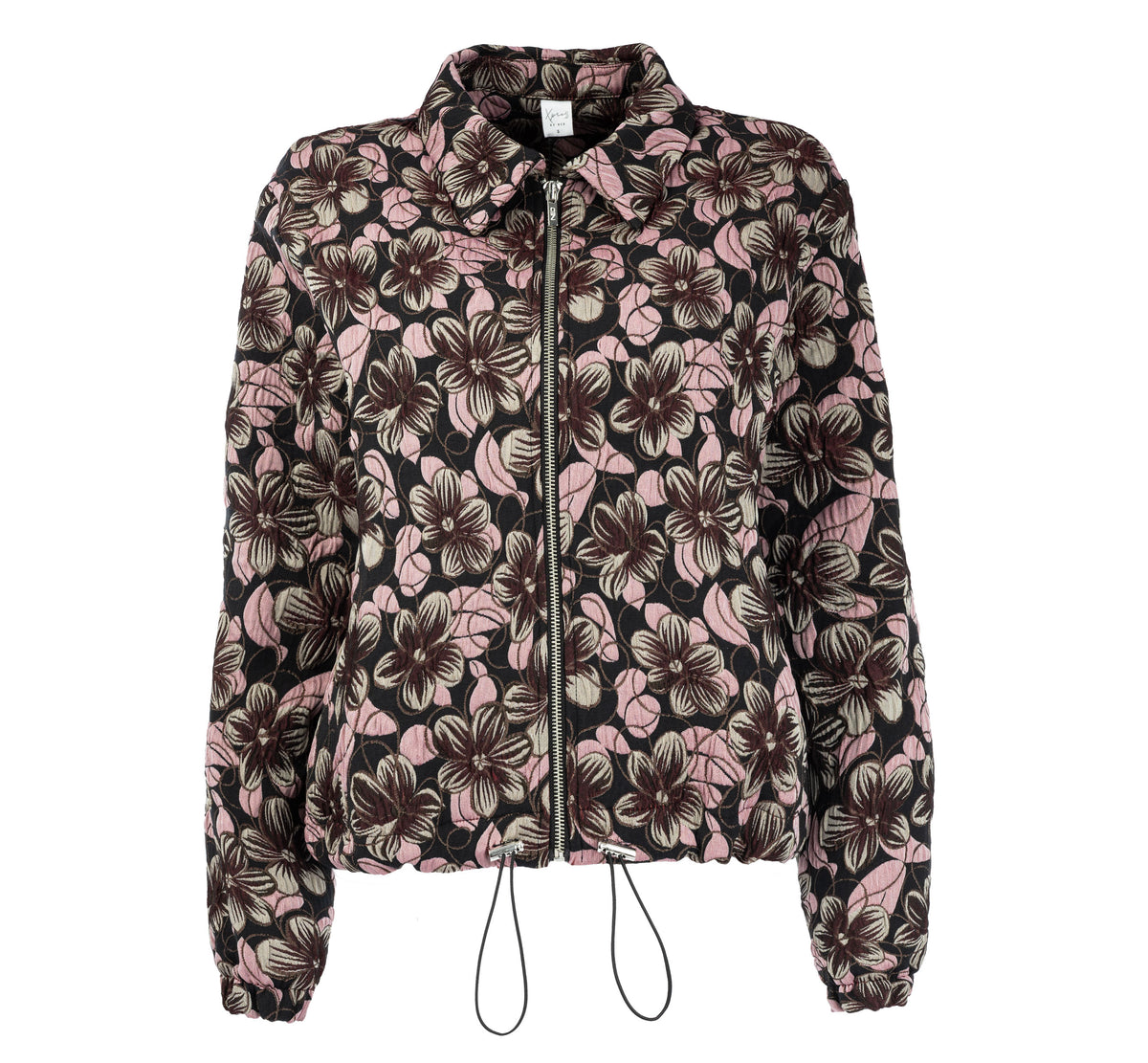 Jasje Dirkje LS Bordeaux Flower Jacquard | Bordeaux