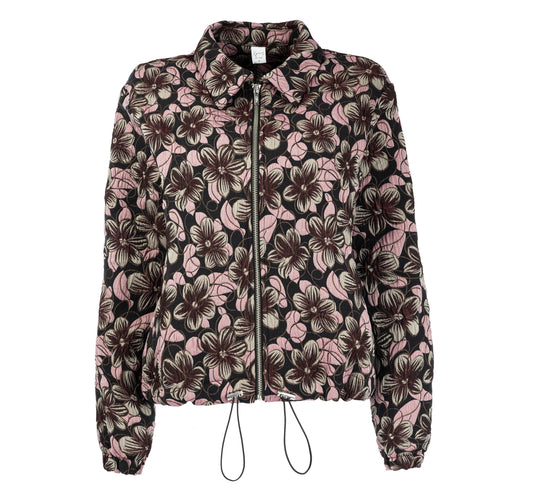 Jasje Dirkje LS Bordeaux Flower Jacquard | Bordeaux