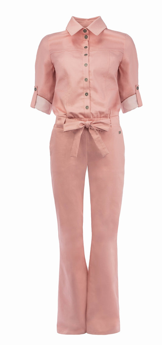 Mara LS Denim | Soft pink