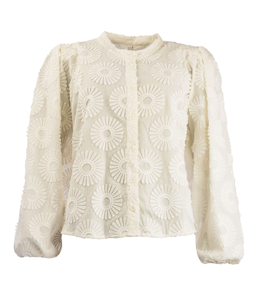 Job Flower Embroidery | Off White