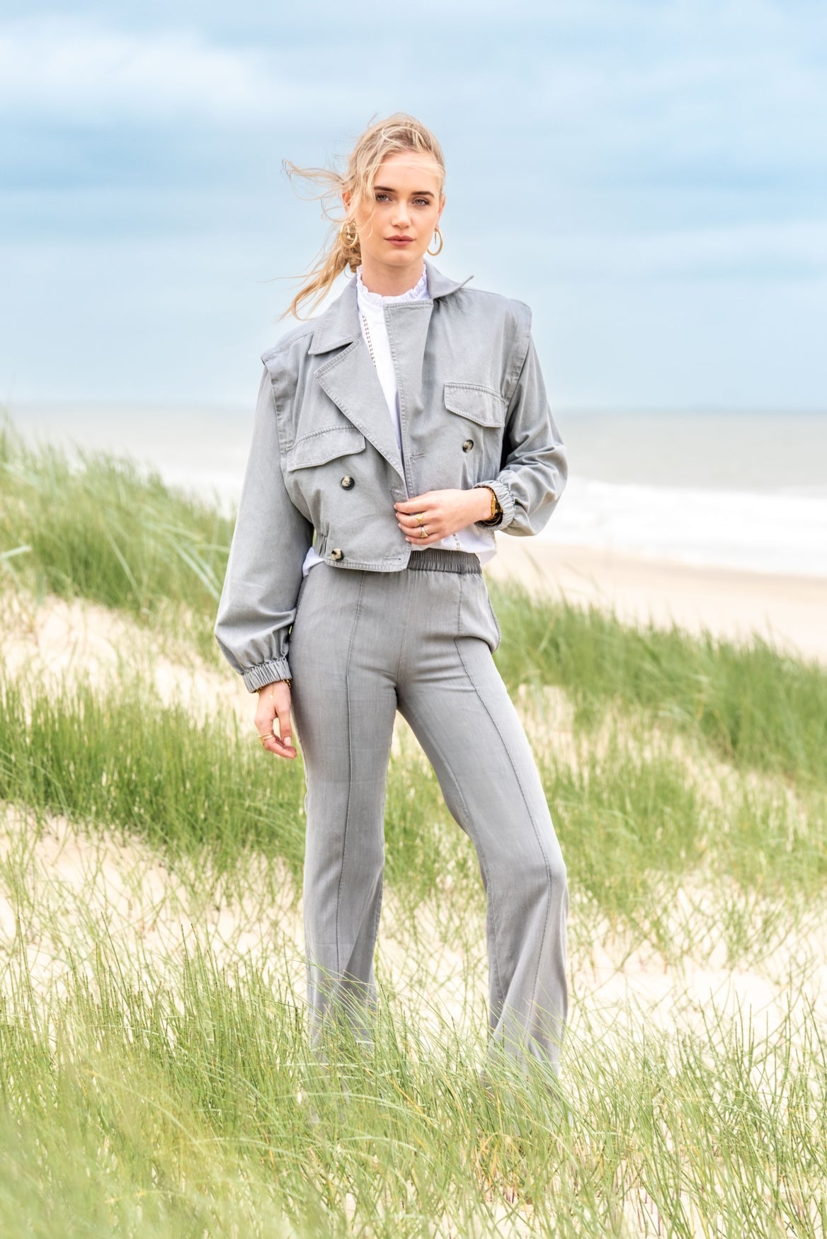 Eefje Immitation Denim | Grey