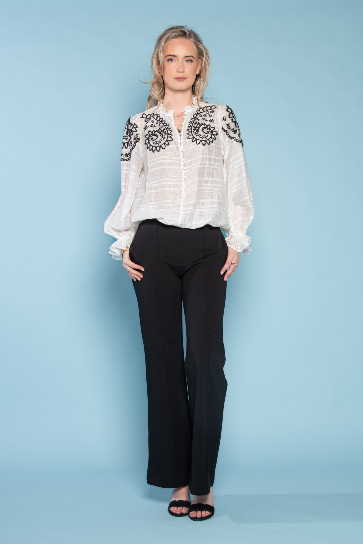 Maria Lyocel Embroidery | Off White