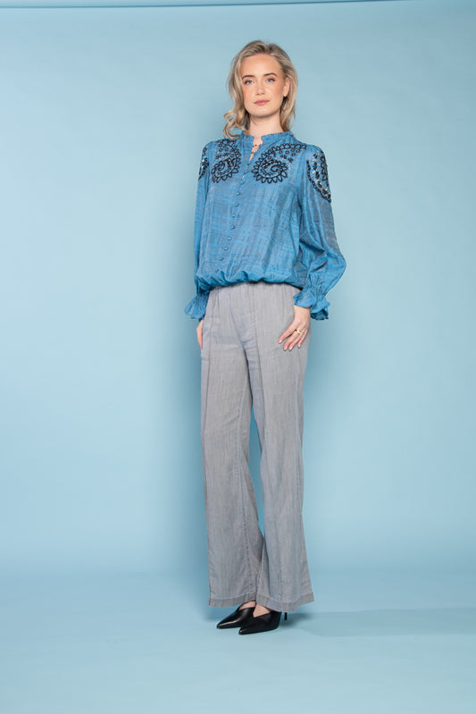 Maria Lyocel Embroidery | Denim