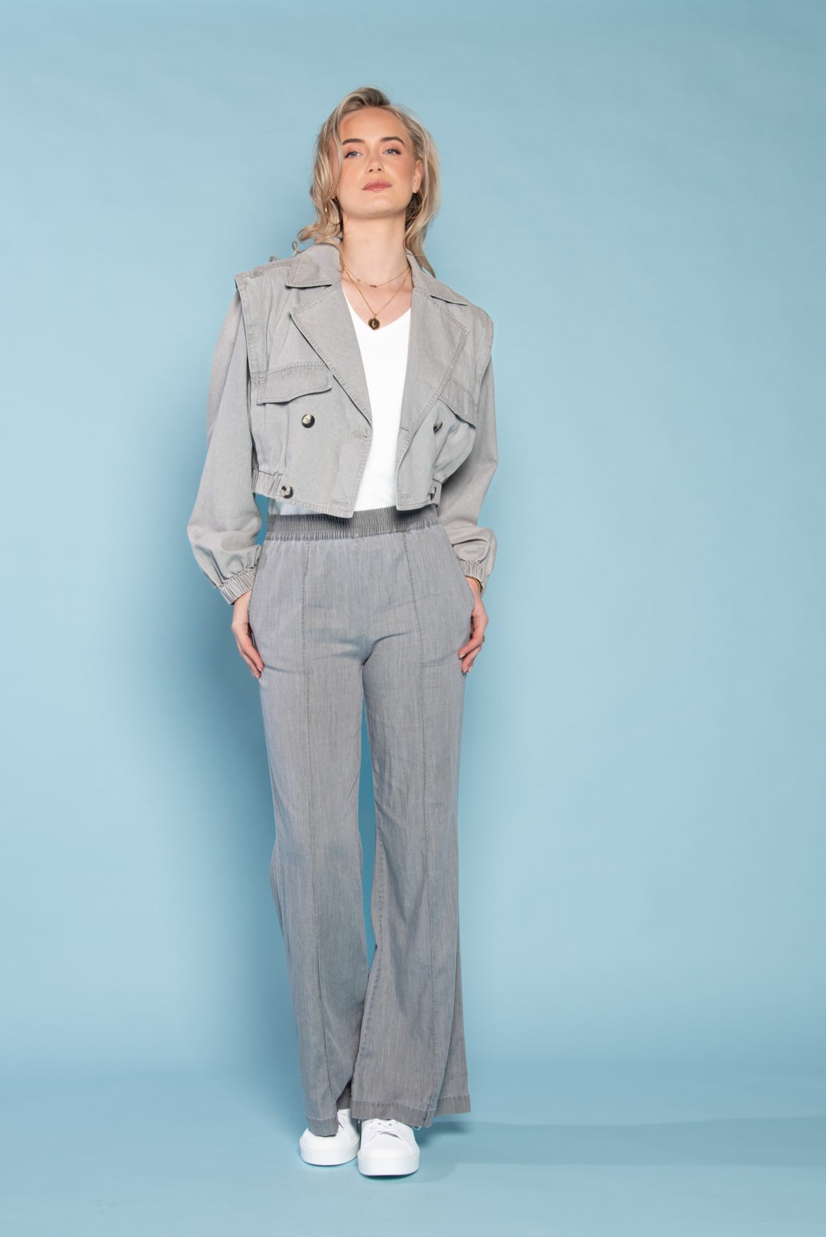 Eefje Immitation Denim | Grey