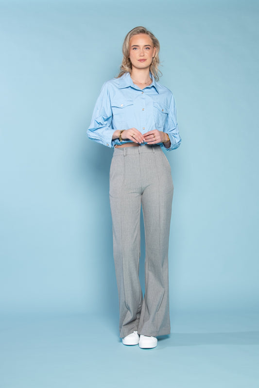Renee Poplin Paper Touch | Bleu