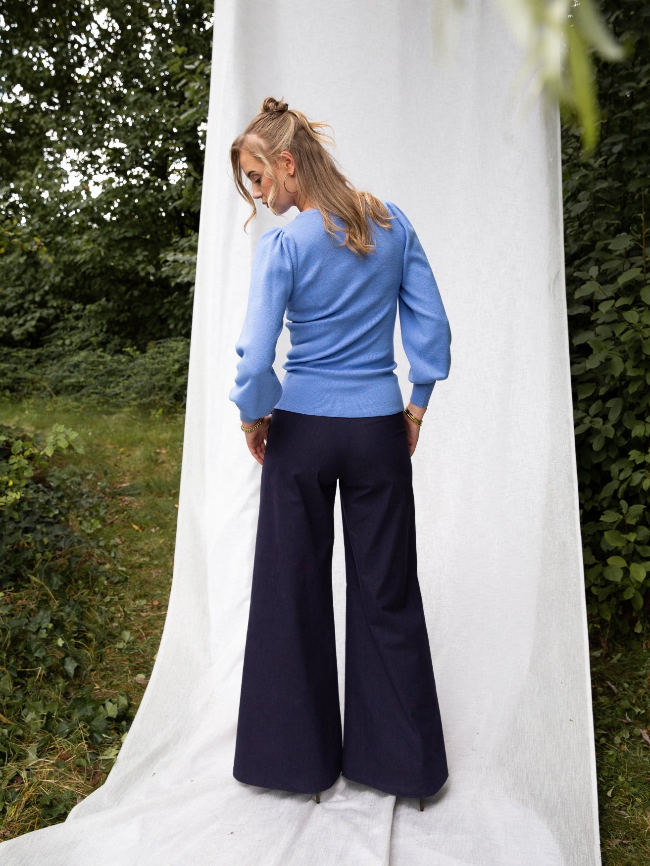 Banu Fine Knit | Jeans Blue
