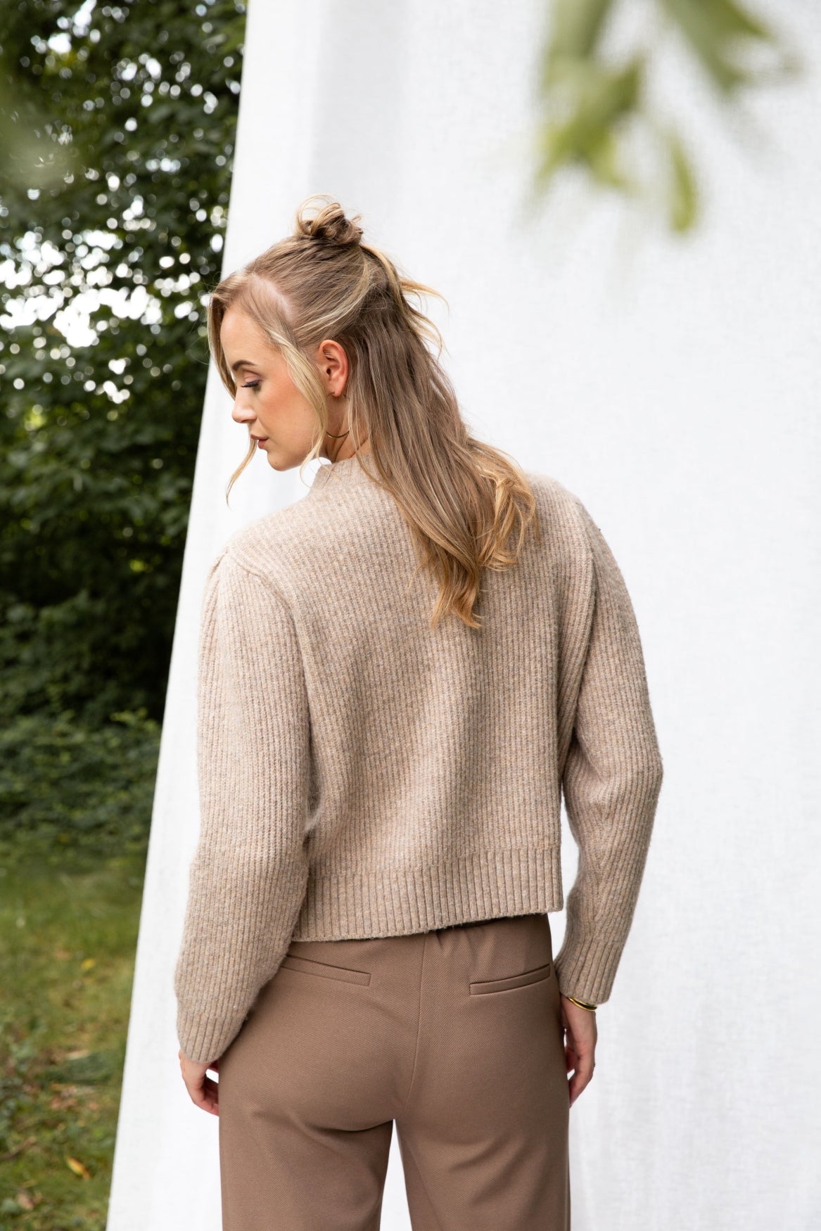 Seline Recycled Polyester | Beige Melange