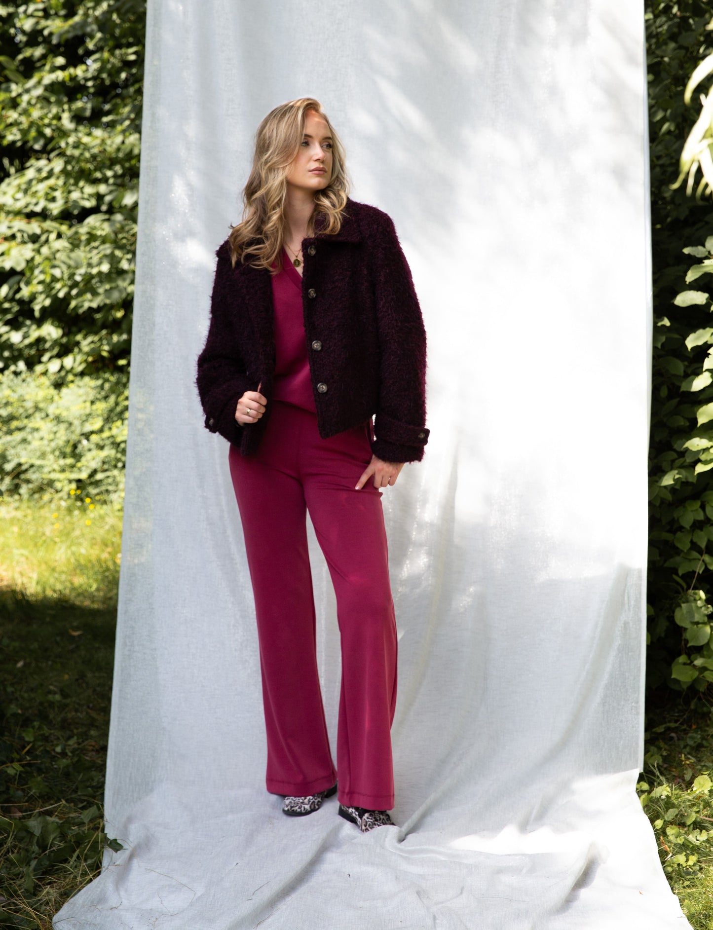 Senna Fancy Teddy | Bordeaux