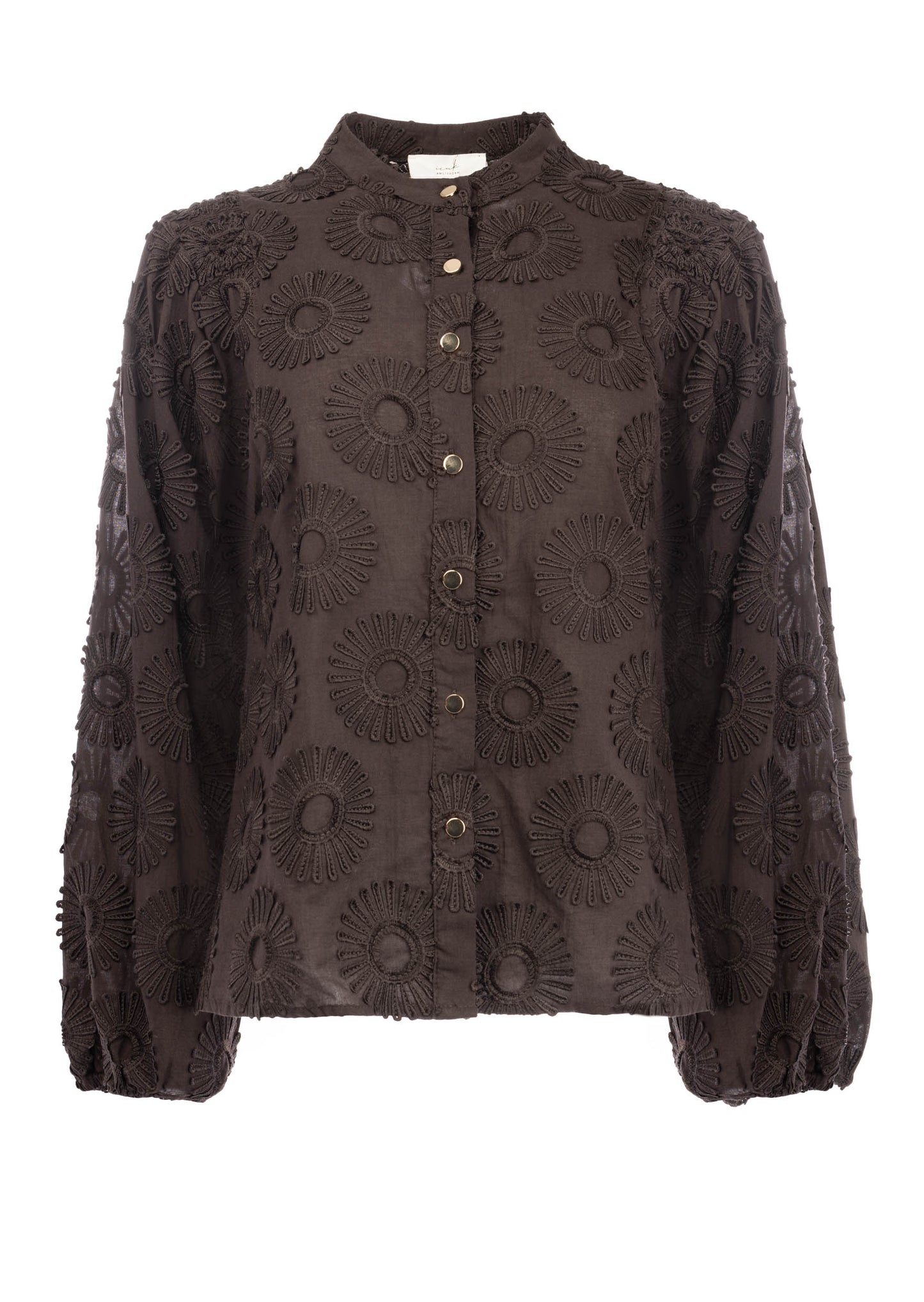 Job Flower Embroidery | Brown