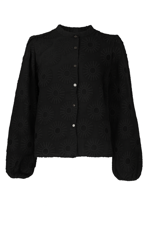 Job Flower Embroidery | Black