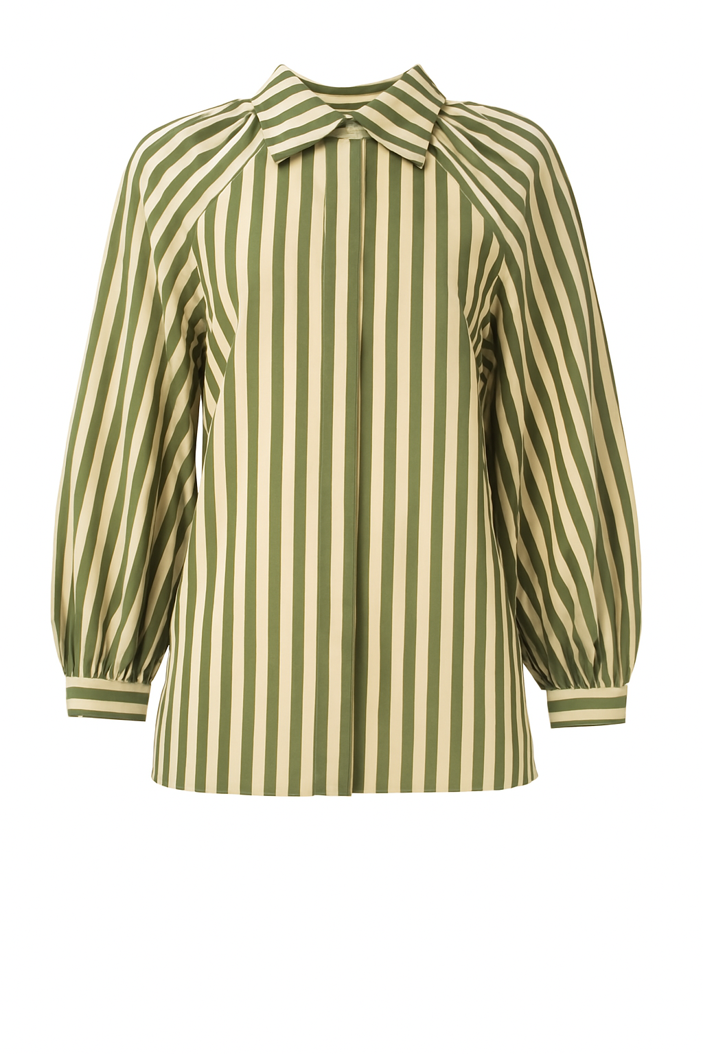 Lexie Cotton Polyamide Stripe | Army