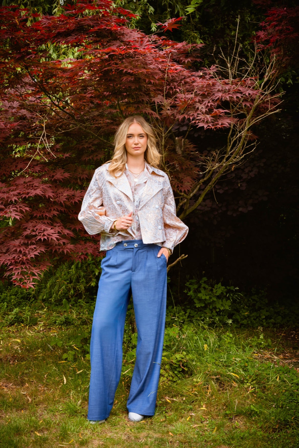 Blouse Ninne Mesh Cordella | Salmon