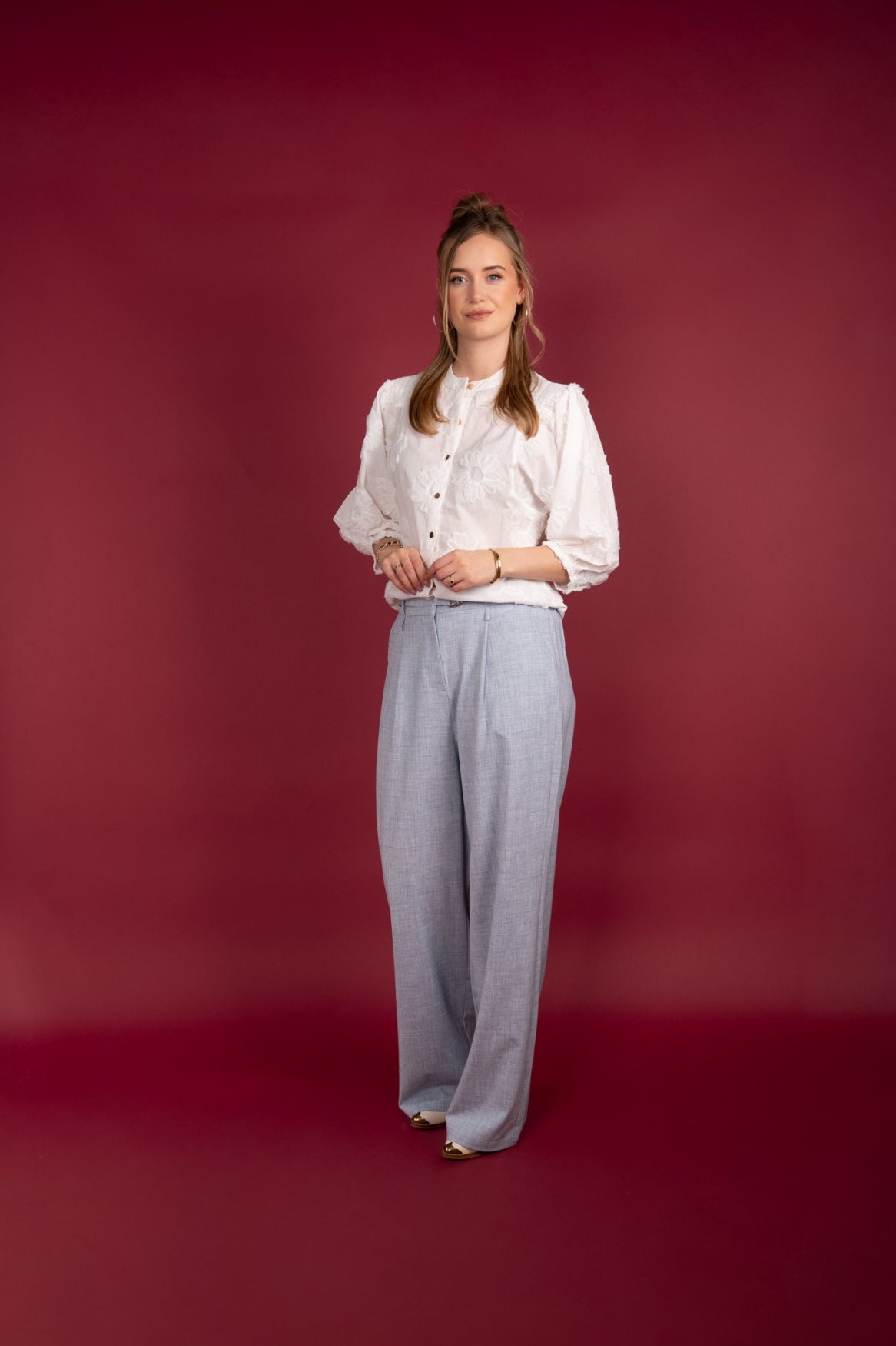 Job Cordella Sun Flower | White