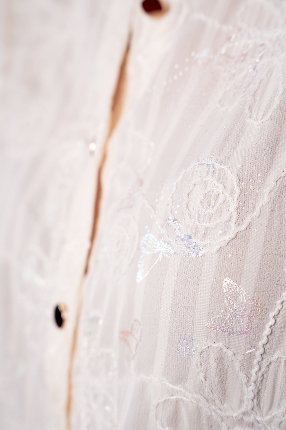 Job Cordella Butterfly Print | Off White