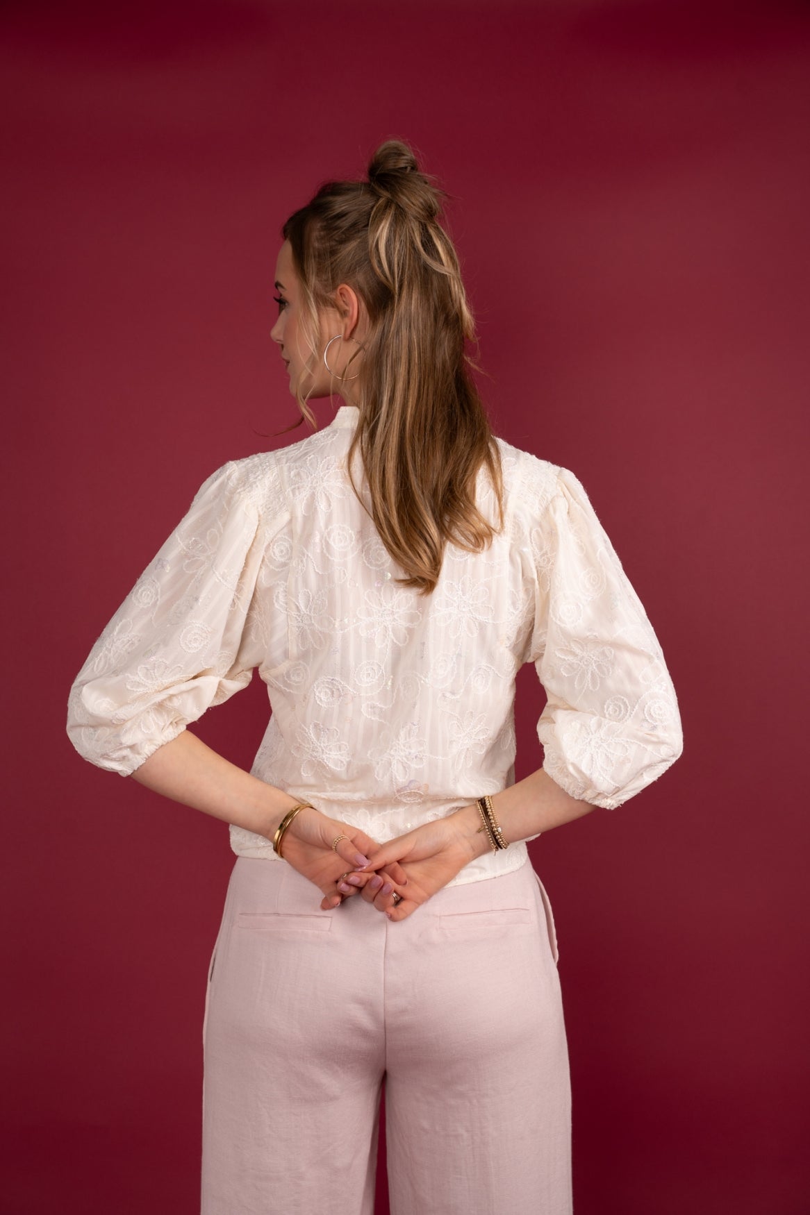 Job Cordella Butterfly Print | Off White