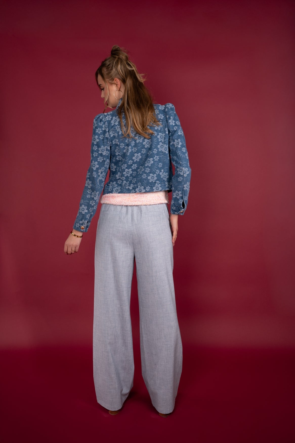 Nina Denim Flower | Denim