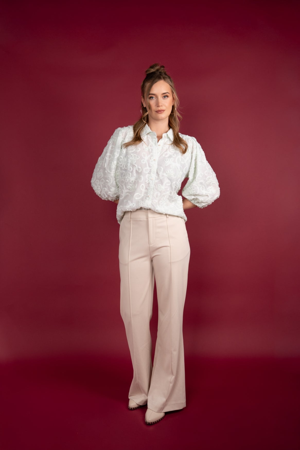 Broek Jedde Structured Punta | Sand