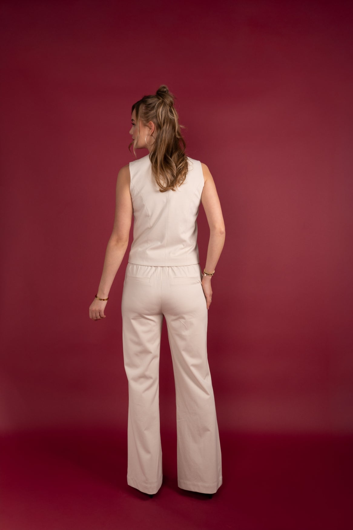 Broek Jedde Structured Punta | Sand