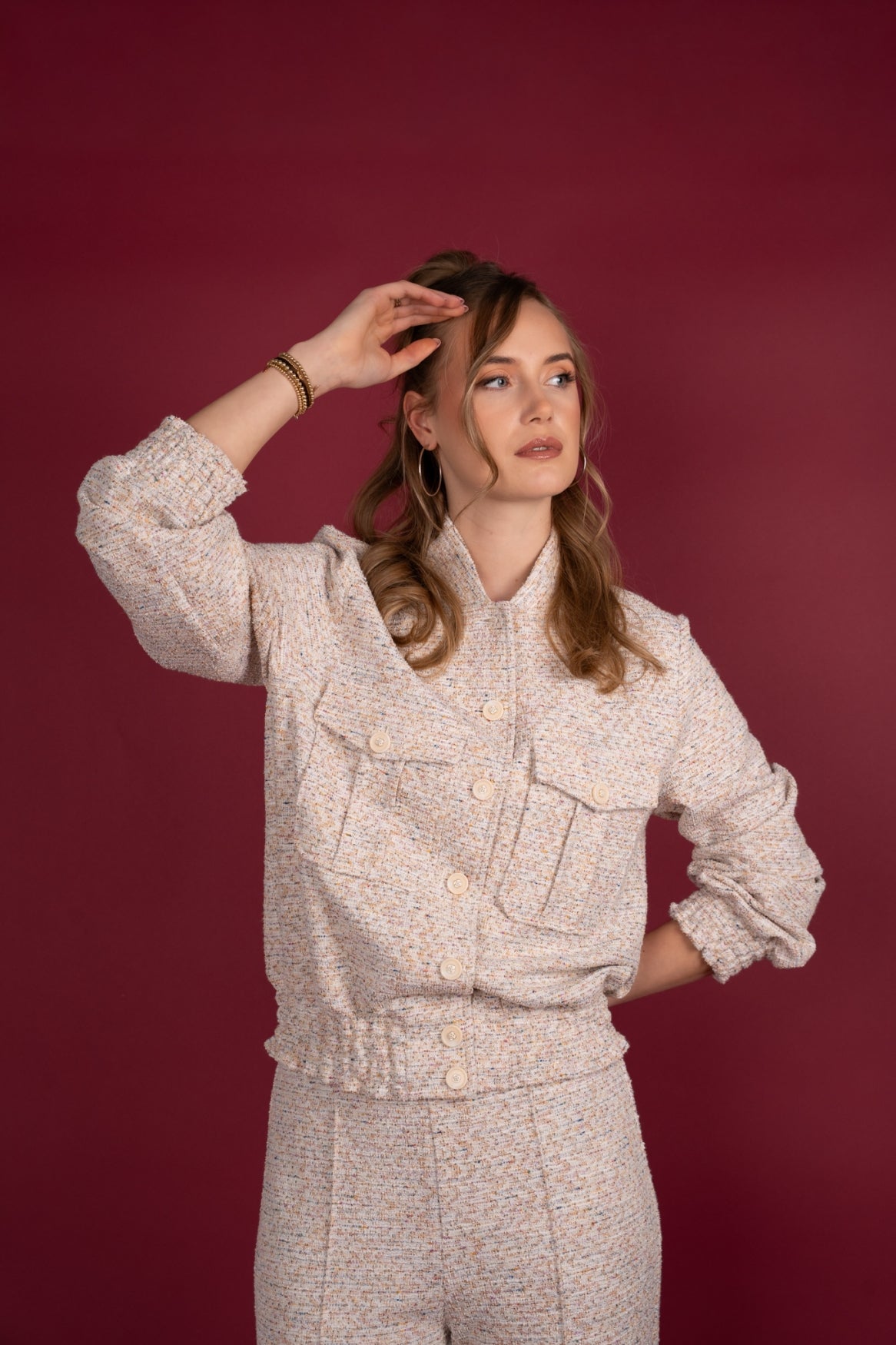 Jasje Cosa Coloured Knitted Jacquard | Colored