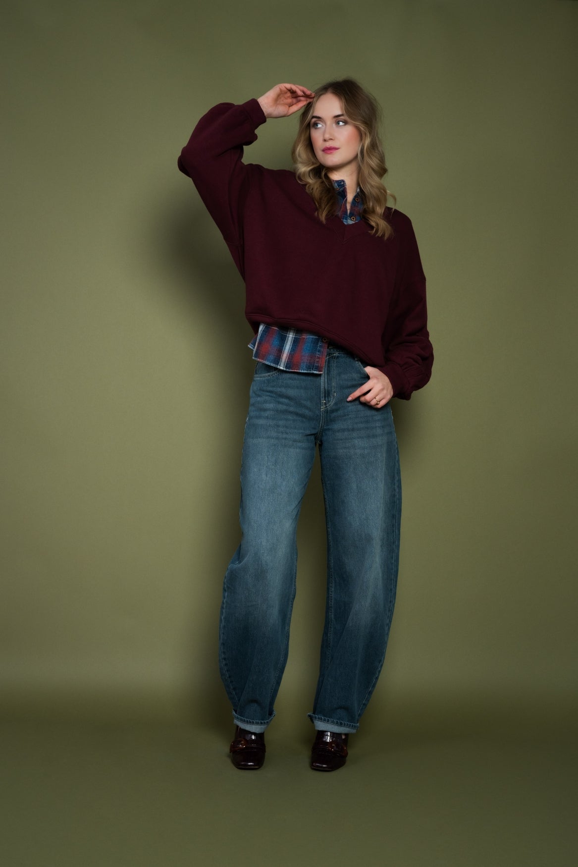 Sweater Truze Fleece | Bordeaux