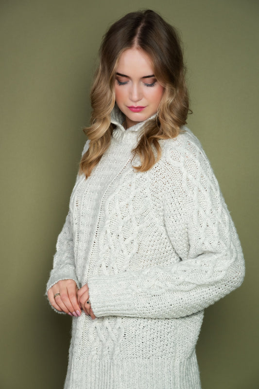 Kabeltrui Noortje Mixed Cable | Beige