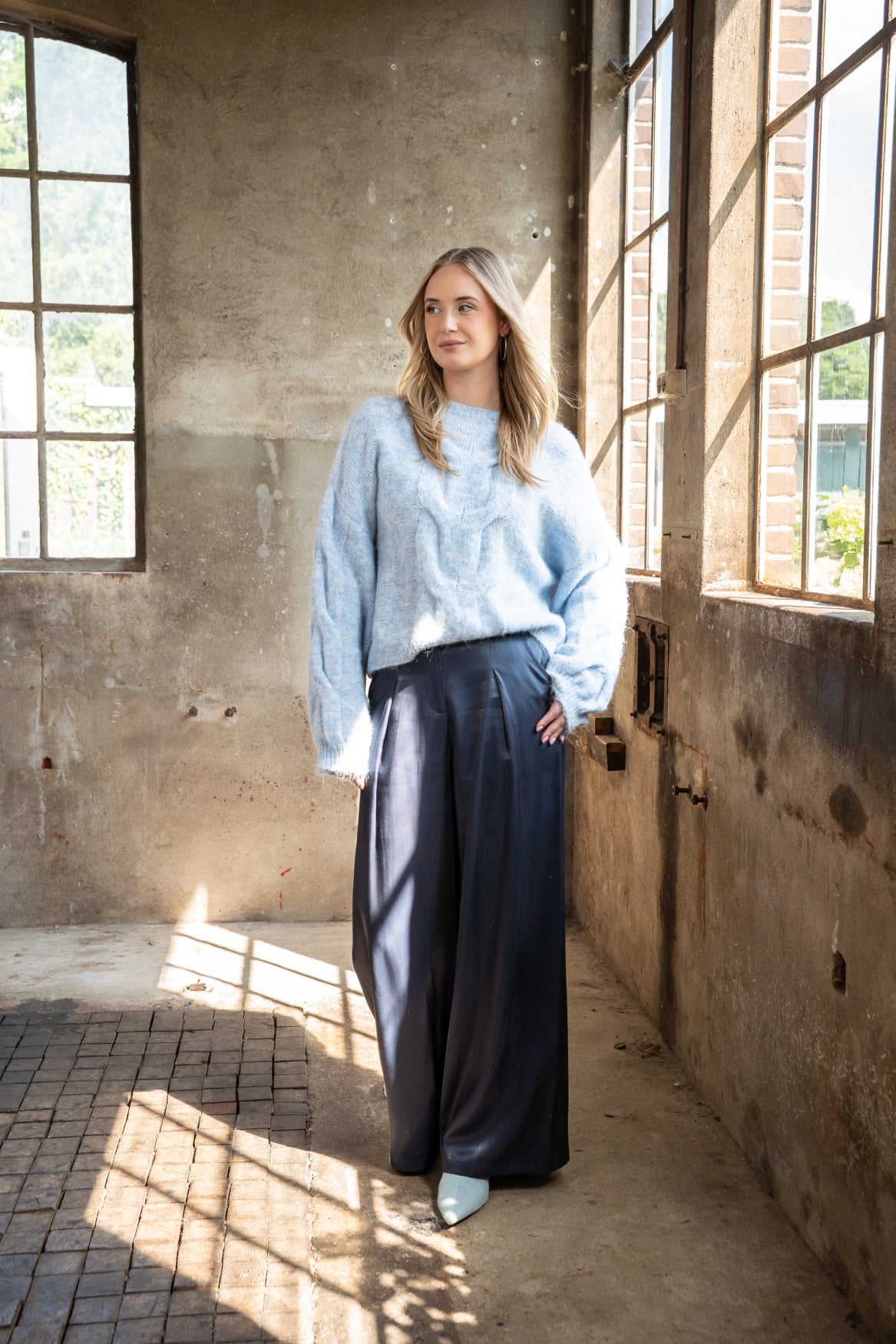 Pantalon Timmy Shiny Satin | Navy