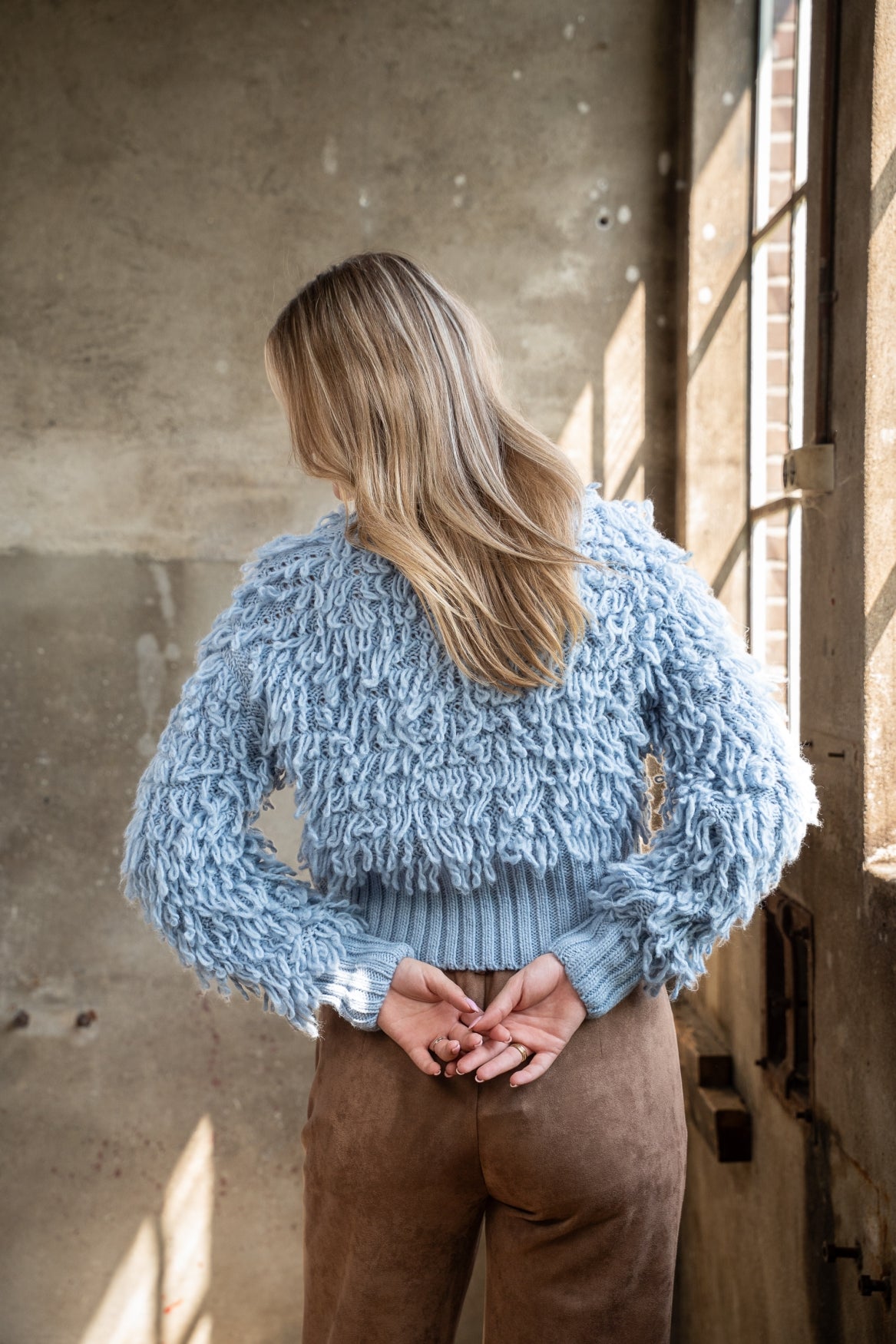 Vest Ivana Loop Knit | Jeans Blue