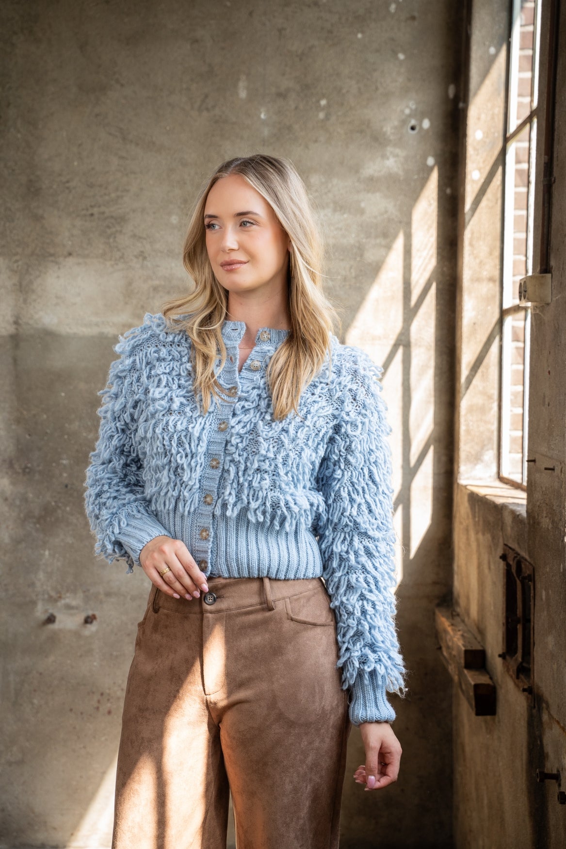Vest Ivana Loop Knit | Jeans Blue