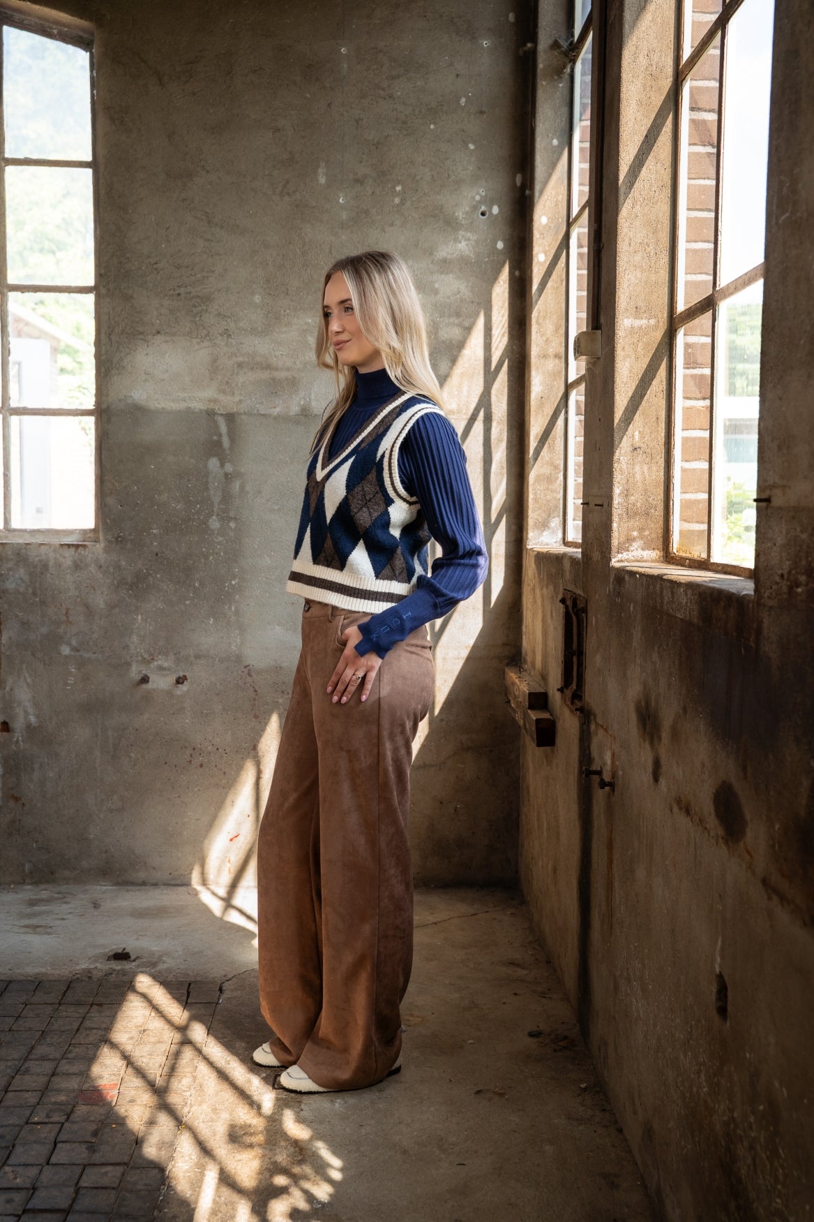 Pantalon Sheffield Suedine | Brown