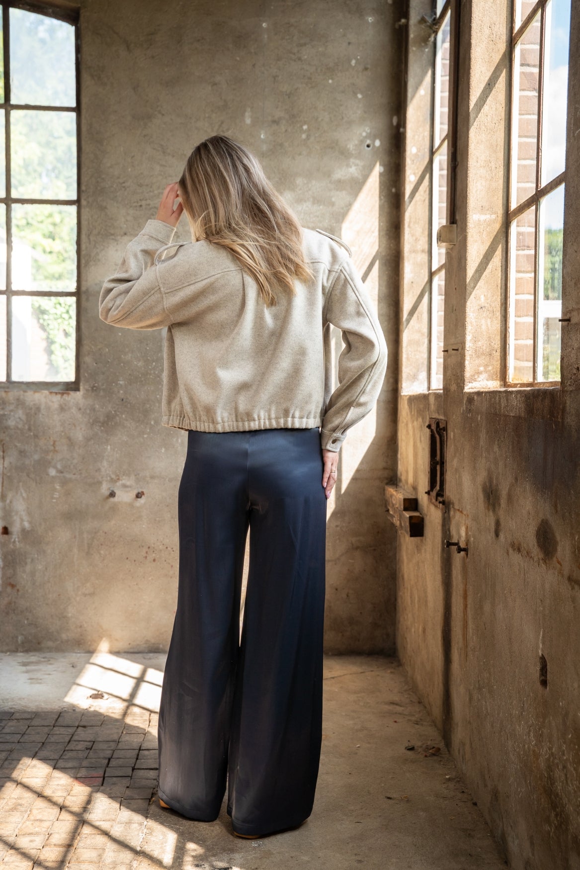 Pantalon Timmy Shiny Satin | Navy