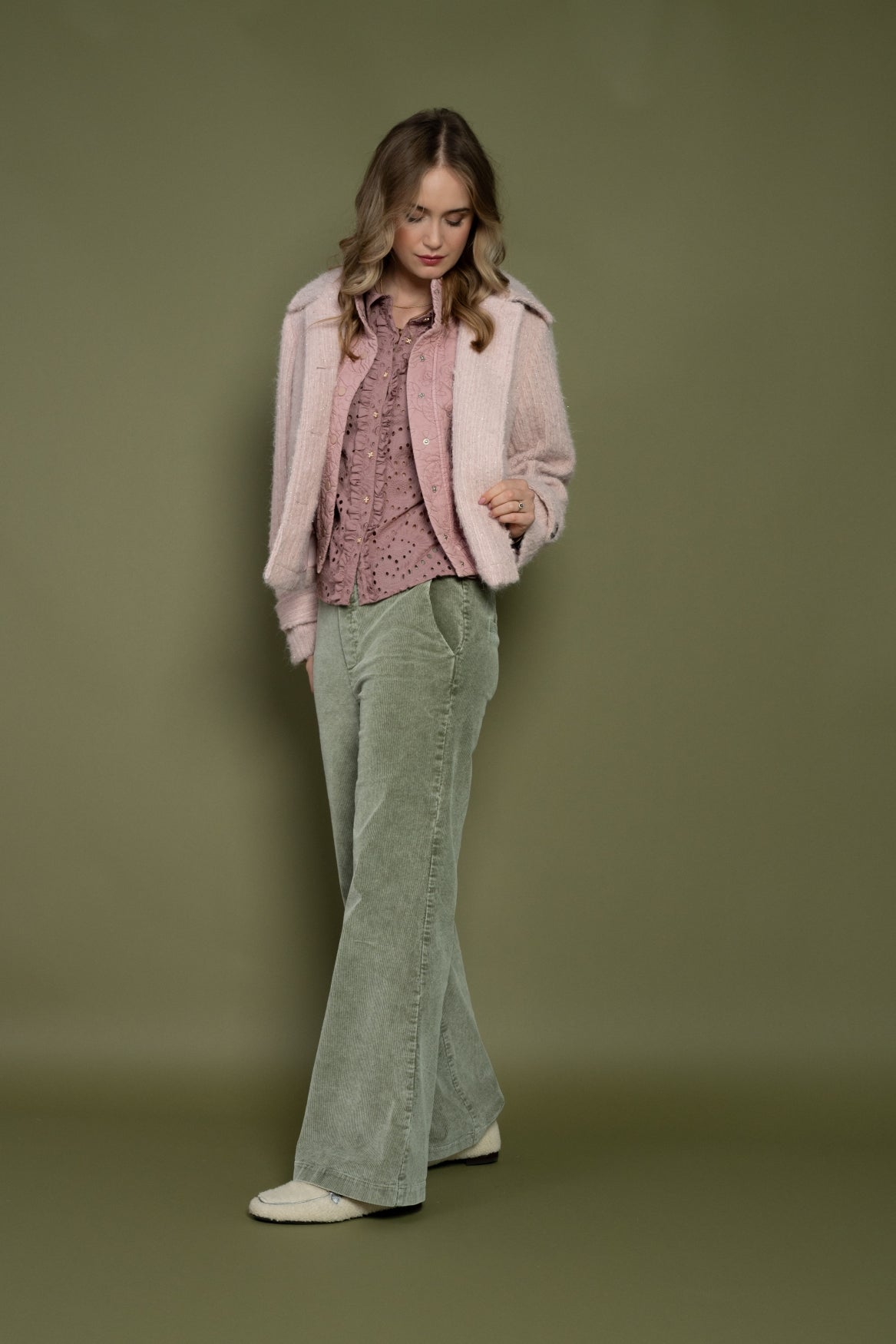 Jas Nenna Hairy Lurex | Light Mauve