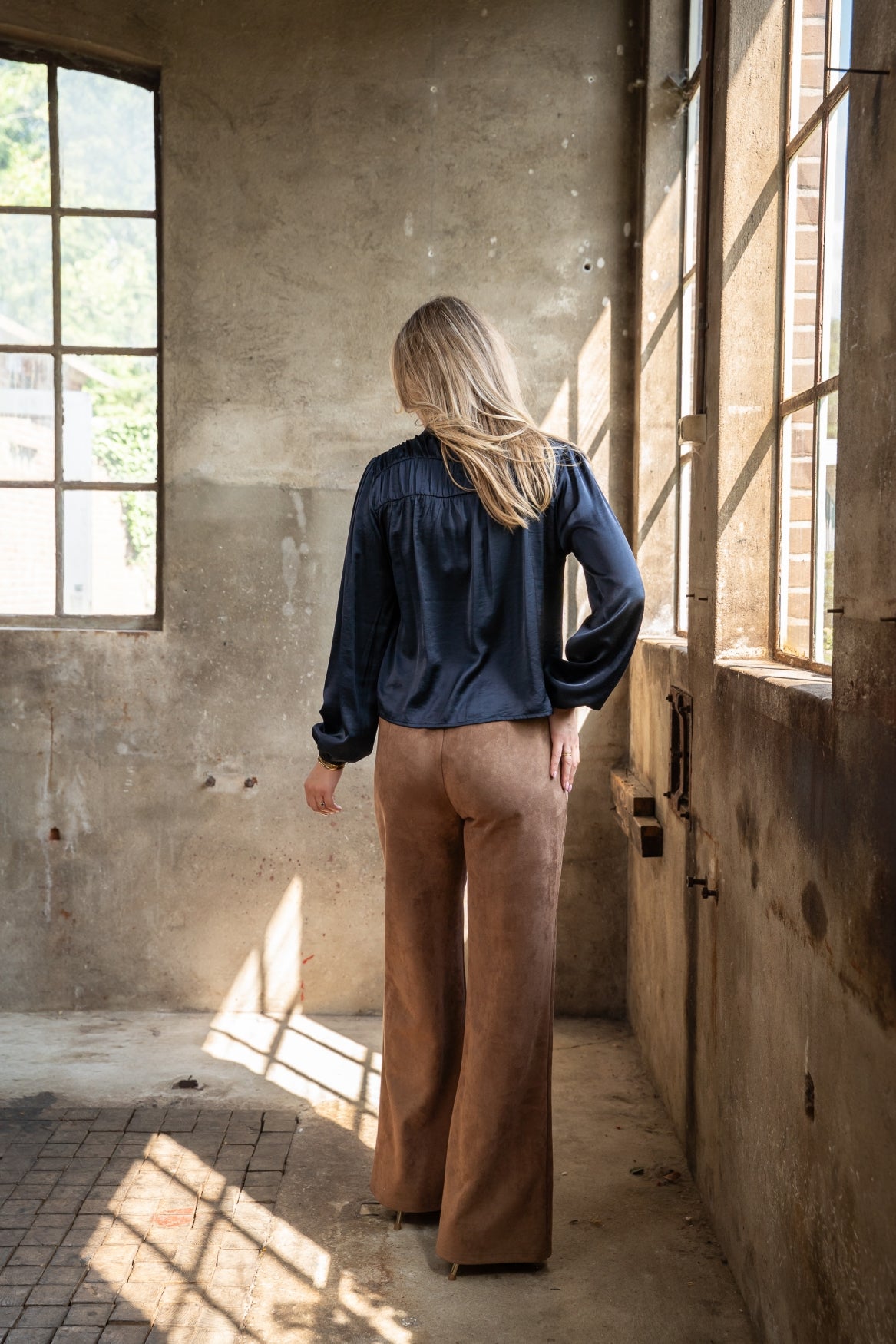 Pantalon Sheffield Suedine | Brown