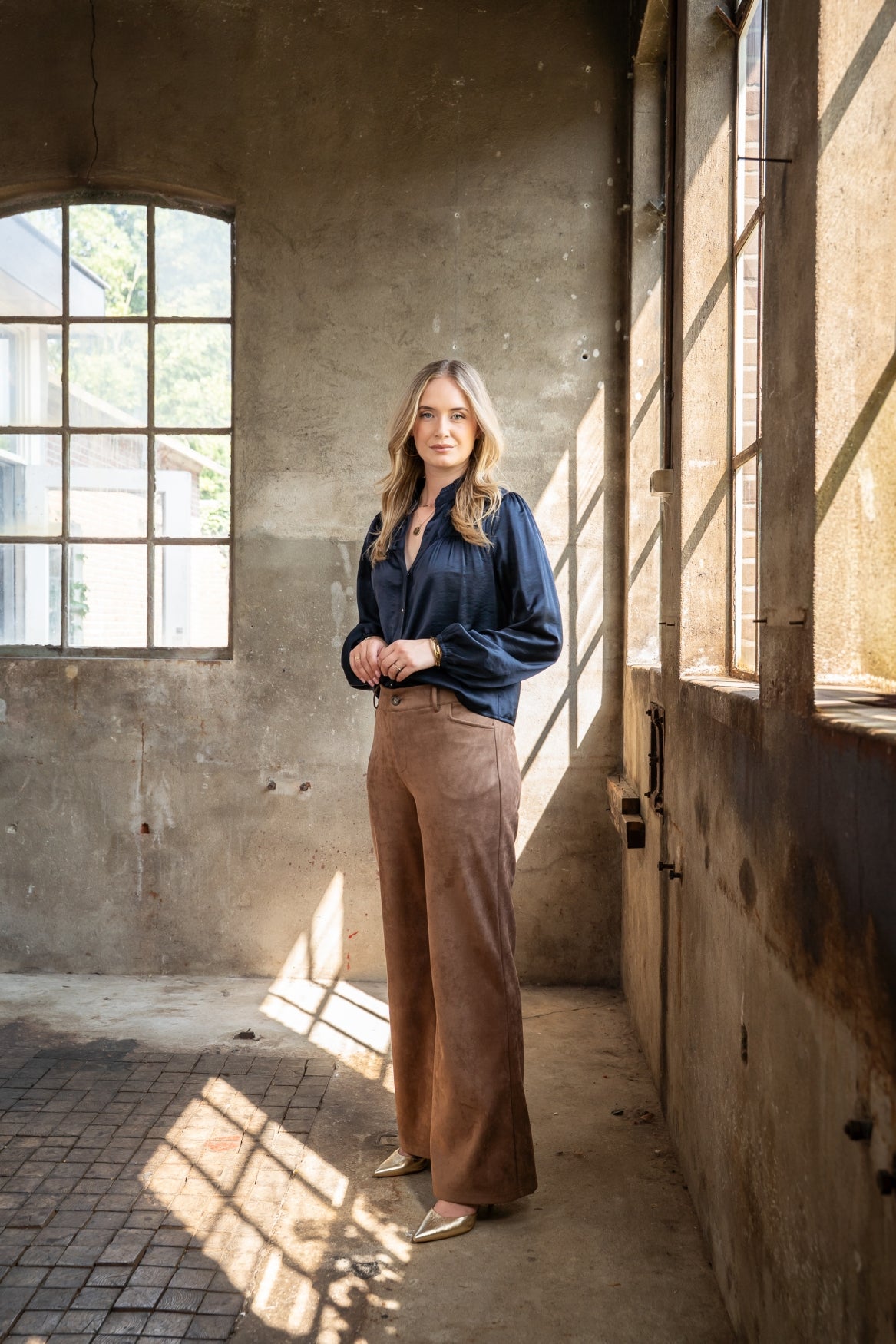 Pantalon Sheffield Suedine | Brown